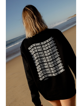 Sweat FOLLOW THE WAVES  Noir