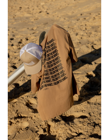 T-shirt FOLLOW THE WAVES Camel