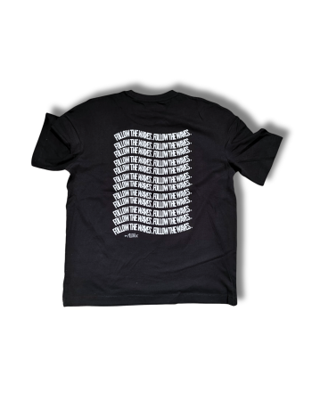 T-shirt FOLLOW THE WAVES Black