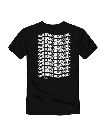 T-shirt FOLLOW THE WAVES Black