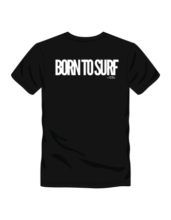 T-shirt BORN TO SURF  Black