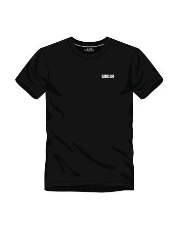 T-shirt BORN TO SURF  Black
